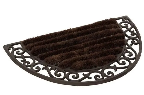 Коврик придверный полукруглый Антик, чугун