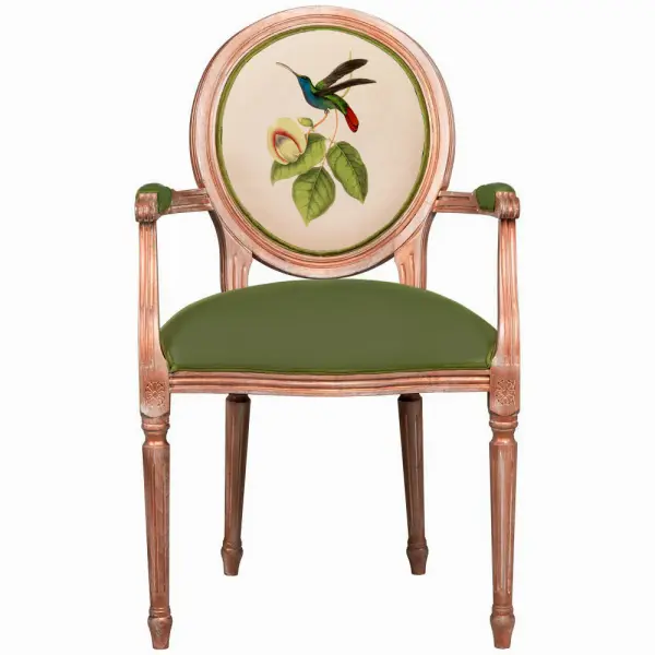 Кресло Медальон Райская птица Ver.4