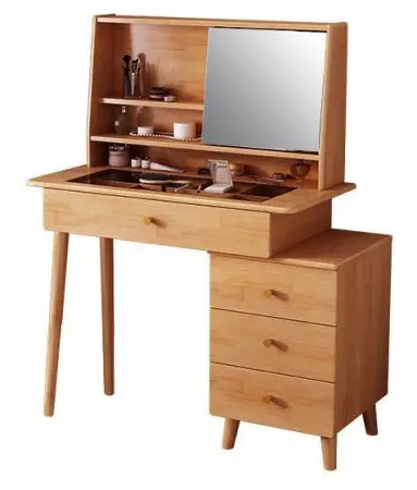 Туалетный столик для макияжа с зеркалом со стеклянной столешницей Твигги