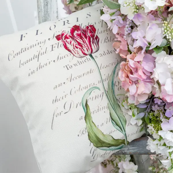 Декоративная подушка «Тюльпаномания», версия 10