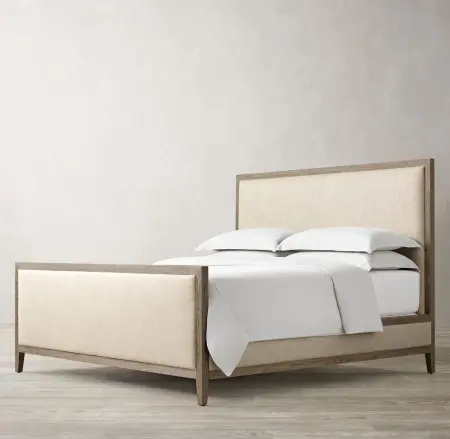 Кровать мягкая 140 200 Сен-Морис бежевая