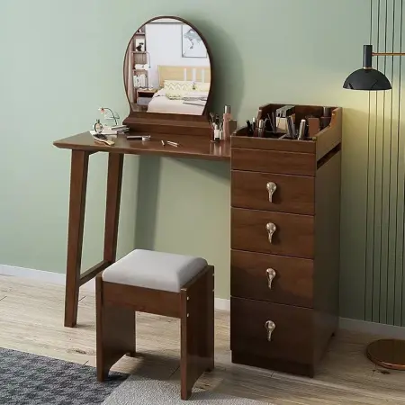 Туалетный столик для макияжа с зеркалом и 4мя ящиками Твигги