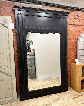 Зеркало Поместье черное 148*225 см