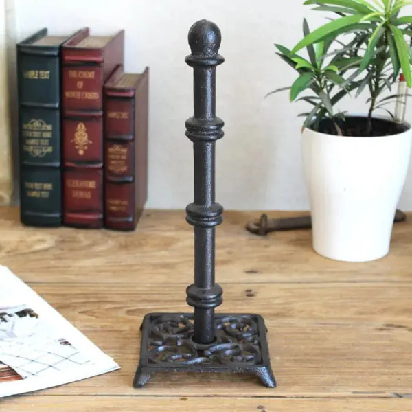 Держатель бумажного полотенца чугунный Антик