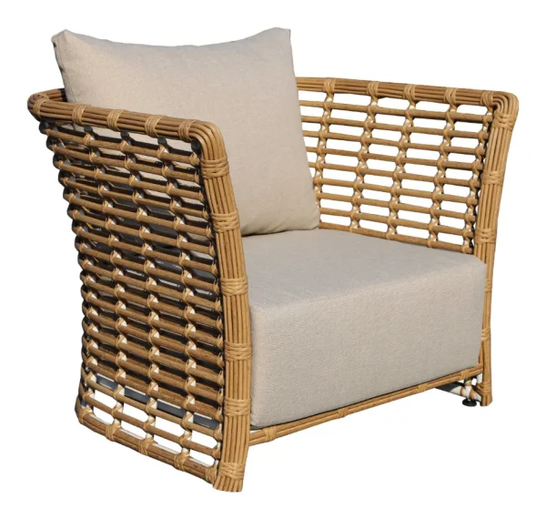 Кресло Валенсия из искусственного ротанга, соломенное