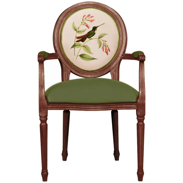 Кресло Медальон Райская птица Ver.3