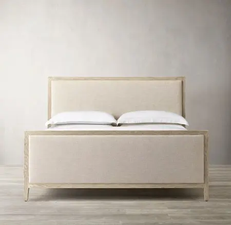 Кровать мягкая 140 200 Сен-Морис бежевая