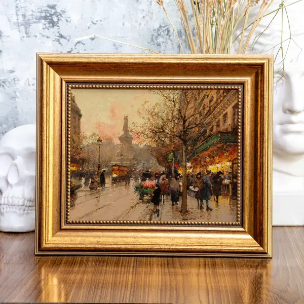 Эжен Гальен-Лалу, «Площадь Республики», картина в раме