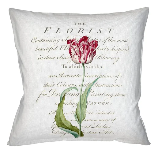 Декоративная подушка «Тюльпаномания», версия 10