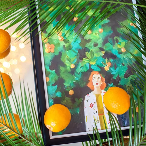 Арт-постер 30 апельсинов