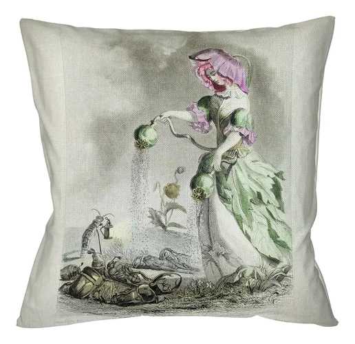 Декоративная подушка «Белый Мак»