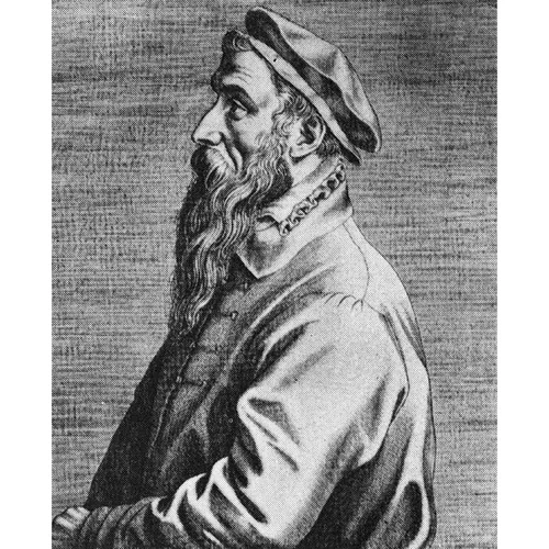 Арт-постер «Брейгель: Три каравеллы и Адрион на дельфине»