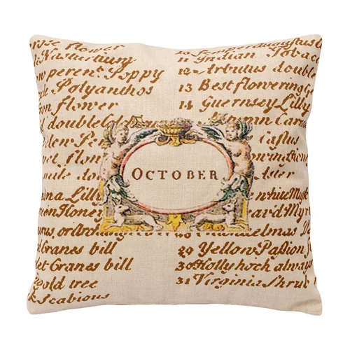 Декоративная подушка «12 месяцев цветения», версия Октябрь