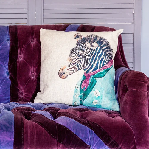 Декоративная подушка «Мистер Зебра»