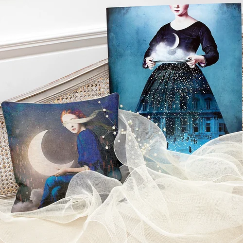 Декоративная подушка «Замки в небесах»