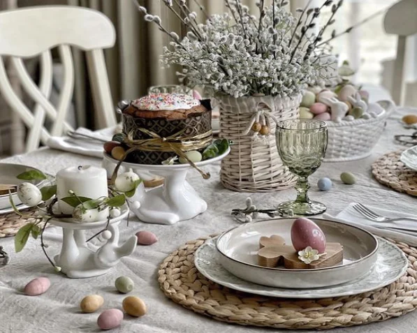 Сервировка стола на Пасху. Реальные идеи и воплощение.