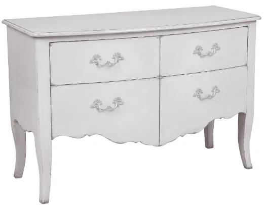 Комод из дерева большой Флоранс снежная ягода