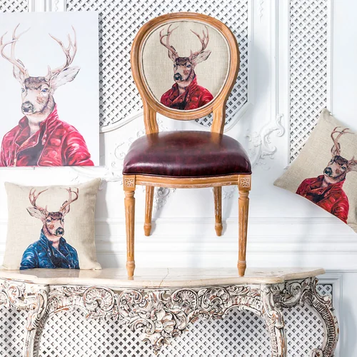 Декоративная подушка «Мистер Благородный Олень» (версия 2)